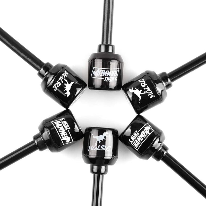 HGLRC LHCP Long Range Antenna FPV Hammer 2.5dBi Mini 5.8G for RC Drone (2pcs Long UFL) - Image 2