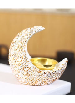 ba9ma Incense burner decorated with the Ramadan crescent, elegant crescent incense burner  - Image 3