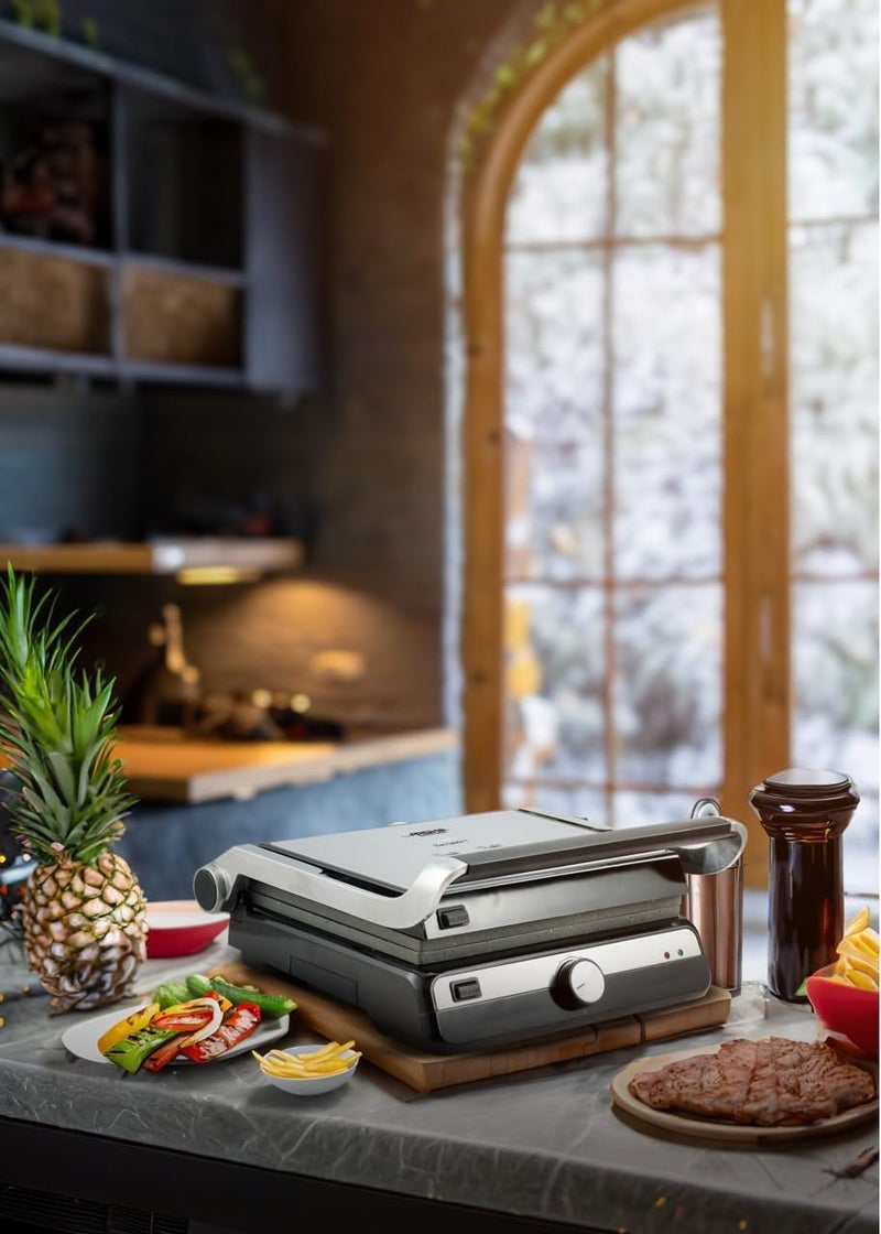 Arshia 4-Slice Sandwich Press Grill Maker with Stone Grain Coating - Image 2
