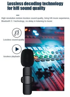 ISHWAZ Professional Wireless Lavalier Lapel Microphone For Podcasting, Vlogs, Interviewing, Broadcasting, Live Streaming, Youtube, Superior Noise Reduction and Real Time Auto Sync 20m Range  - Image 4
