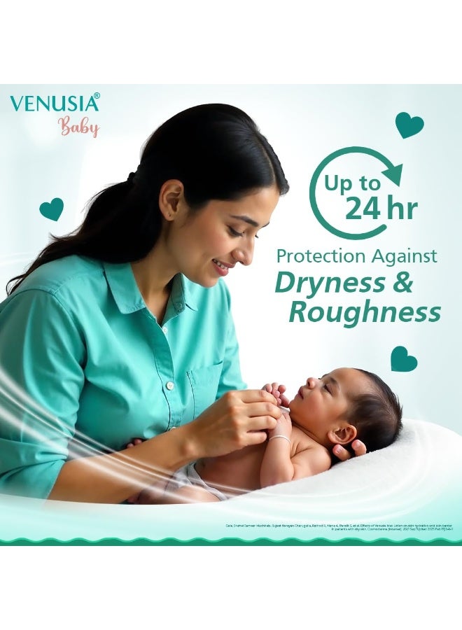 فينوسيا VENUSIA لوشن الترطيب المكثف للأطفال من د. ريدي | آمن، مرطب ولطيف | يحتوي على مكونات مفيدة مثل زبدة الشيا، الصبار، الكاكاو وزبدة المانجو | يهدئ بشرة الطفل | 300 غرام - Image 4