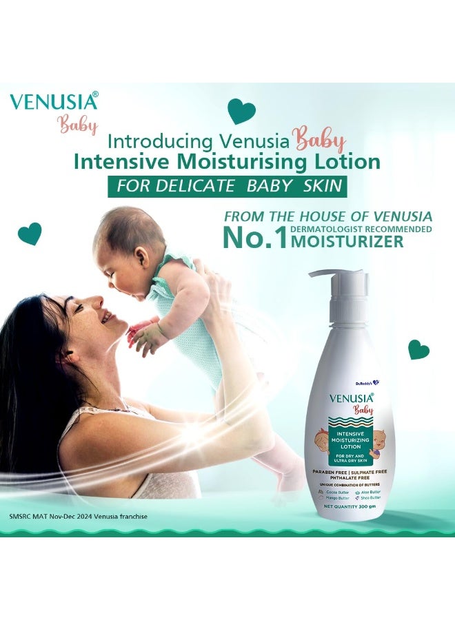 فينوسيا VENUSIA لوشن الترطيب المكثف للأطفال من د. ريدي | آمن، مرطب ولطيف | يحتوي على مكونات مفيدة مثل زبدة الشيا، الصبار، الكاكاو وزبدة المانجو | يهدئ بشرة الطفل | 300 غرام - Image 3