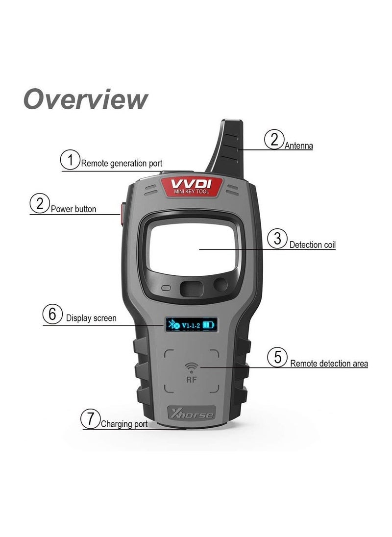 Xhorse Xhorse VVDI Mini Key Tool Global Version Car Remote Key Chip Reset Renew Programmer Frequency Tester for iOS & Android  - Image 4
