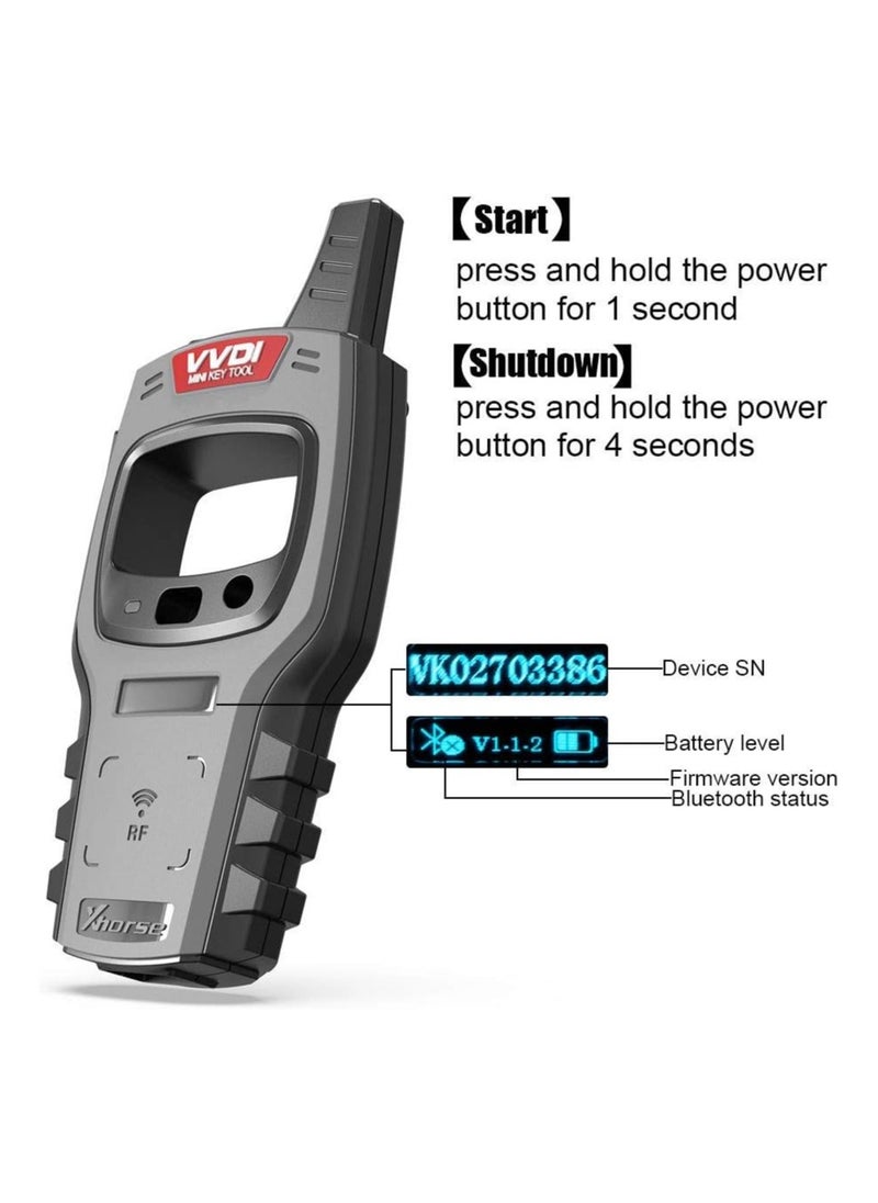 Xhorse Xhorse VVDI Mini Key Tool Global Version Car Remote Key Chip Reset Renew Programmer Frequency Tester for iOS & Android  - Image 5