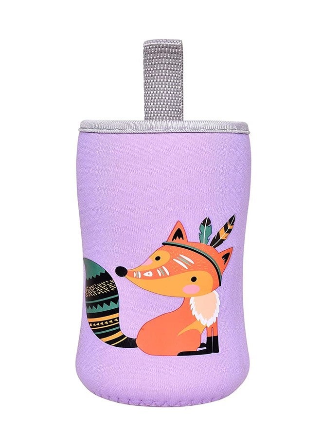 Aplam Chaplam Cute Animated Patterned Soft Stretchable Baby Feeding Bottle Cover with Easy to Hold Strap for 120ml, 150ml, 240ml (Pack of 1- Multicolor2) - Image 1