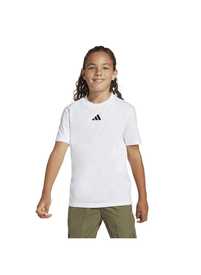 اديداس Adidas J Sl Tee 160 White Training T-Shirts For Junior 7-8Y