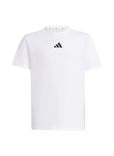 adidas J Sl Tee 160 White Training T-Shirts For Junior 7-8Y