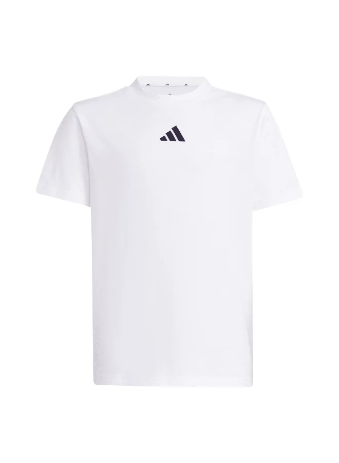 اديداس Adidas J Sl Tee 160 White Training T-Shirts For Junior 7-8Y