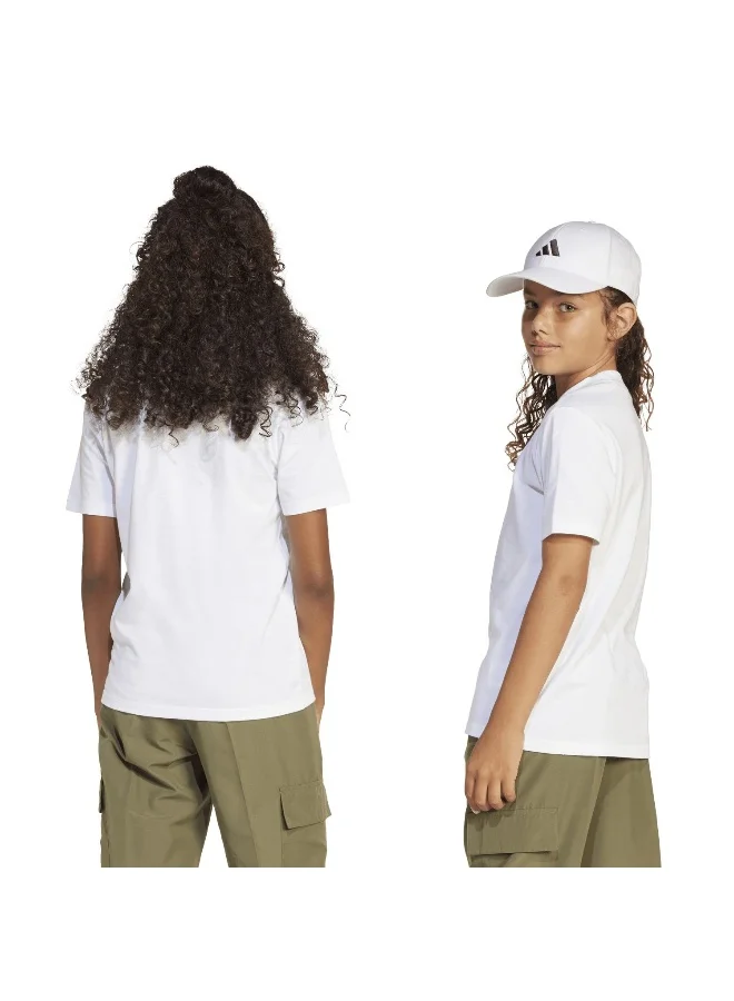 adidas J Sl Tee 160 White Training T-Shirts For Junior 7-8Y