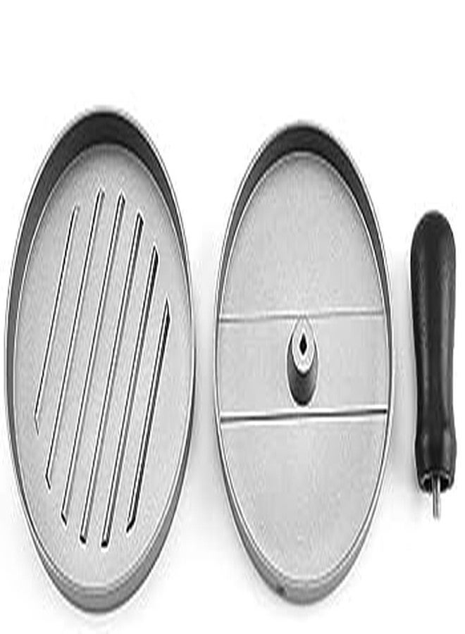 PRARAMBH Hamburger Patty Maker Mould - Heavy Duty Aluminum Burger Press with Wooden Handle, Round Tikki Maker for Perfect Burgers, Kitchen Tool for Home & Restaurant Use - Image 5