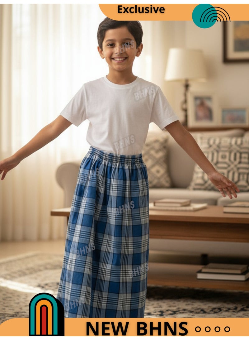 بهنس فوطة ولادي وزرة مطاط  للاولاد وزرة صيفي مريحة جدا وباردة لاطفال وزار ولادي معوز صارون فوطة اولاد صاروم اسباعية ولادية مناسب للمنزل والنوم واوقات الصلاة - Image 1