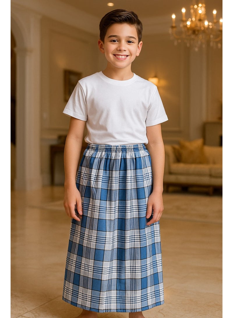 بهنس فوطة ولادي وزرة مطاط  للاولاد وزرة صيفي مريحة جدا وباردة لاطفال وزار ولادي معوز صارون فوطة اولاد صاروم اسباعية ولادية مناسب للمنزل والنوم واوقات الصلاة - Image 2