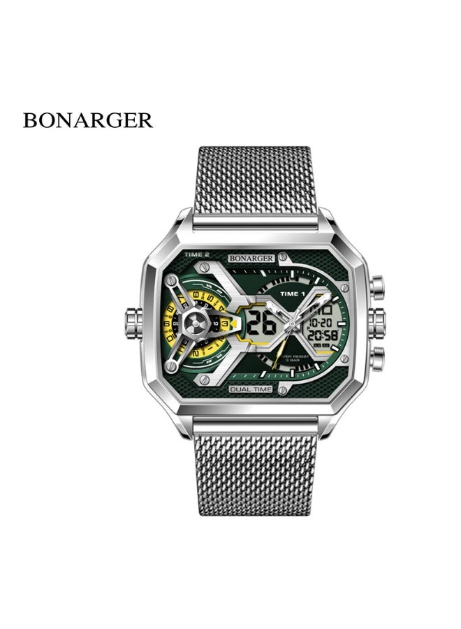 New Men's Electronic Multi-Function Sport Luminous Waterproof Personalized Large Dial Watch