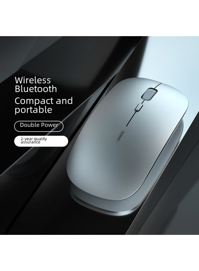 Generic - Bluetooth Wireless Mouse Rechargeable Mute Silent Notebook Desktop Home Office Game Unlimited 2.4g Mouse-Specifications:[Single Bluetooth Version/No Receiver] Quiet Blue-Mute Button-DPI Adjustment-Intelligent Sleep - Image 1