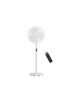 atomberg Stelios Pro 400mm Pedestal Fan for Home | High Speed Stand Fan | LED Display | 6 Speeds | Remote with Oscillation,Timer,Sleep | Induction Motor | 1+1 Year Warranty (Snow White)