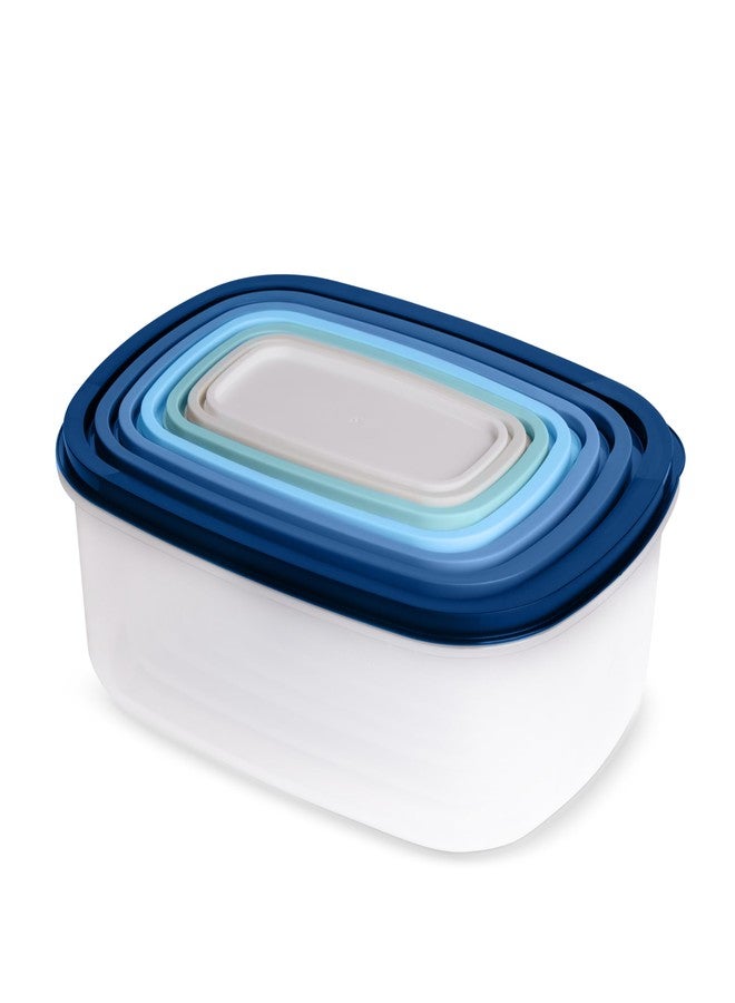 Core Kitchen 14 Piece Rectangular Food Storage Bowl Set - Blue Ombre - Image 2