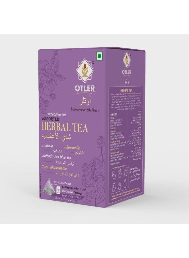 Otler ASSORTED HERBAL FLOWER 20 TEA BAGS BOX - Image 1