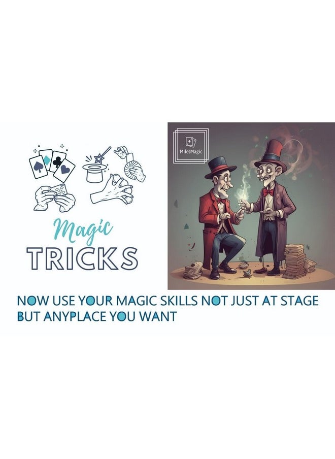 MilesMagic - Magician'S Vanishing Deck Disappearing Appearing Gimmick Cards Case Easy To Learn Mentalism And Baffling Illusion Close Up Magic Trick (Blue Back) - Image 1