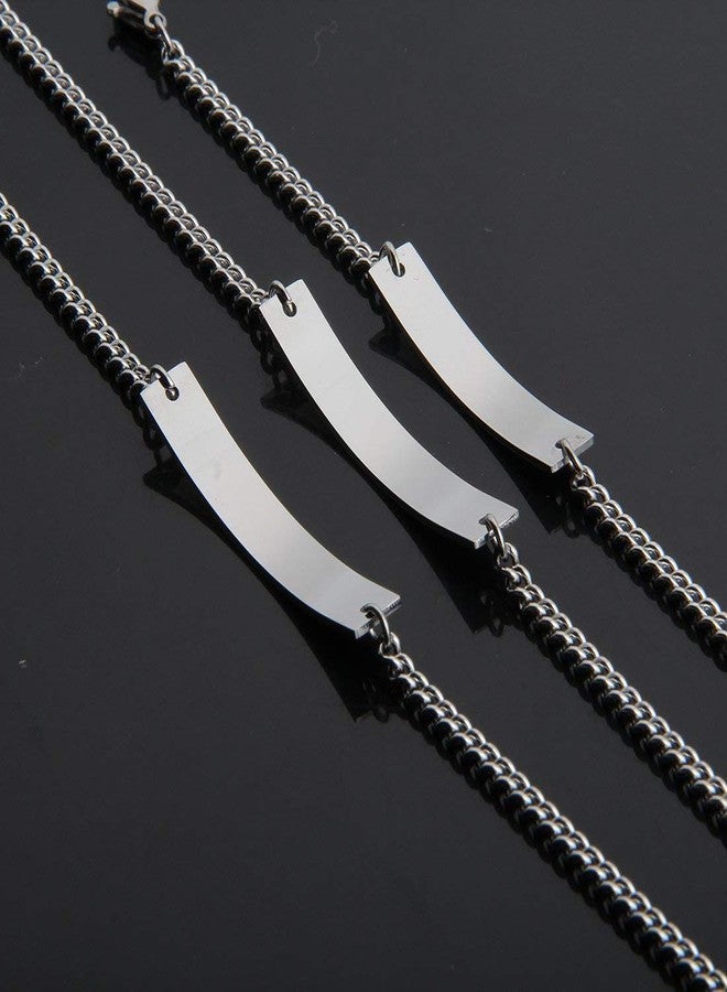 WUSUANED Sn&Daughe&Mommy Bracelet Baptism Bracelet Mom Family Bar Bracelet Set Gift for New Mom&Newborn - Image 4