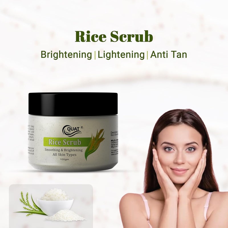 Quat Rice Water Face Scrub 100gm - Image 2