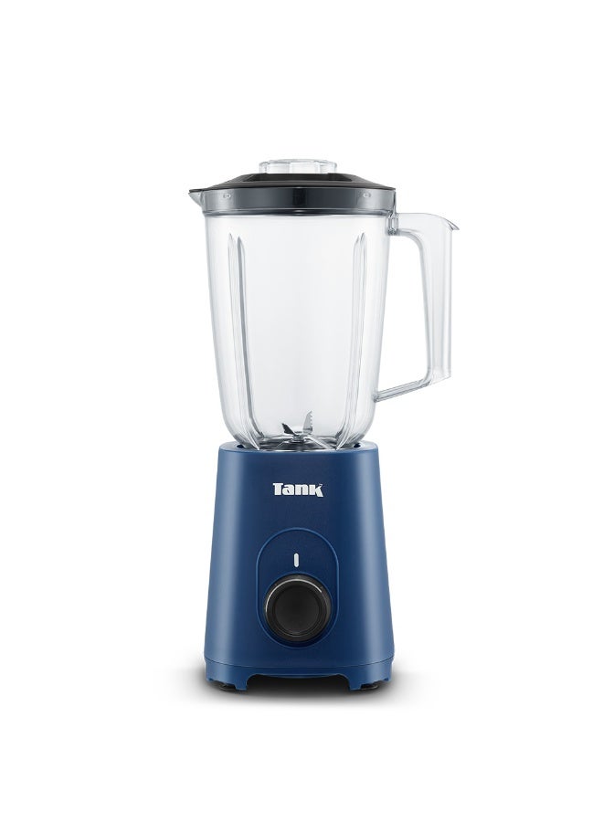Tank Super Blender, 1.5L Glass Jug, 250ml BPA Free Plastic Grinder, 250ml BPA Free Plastic Meat Mincer, 600 Watts, Navy, YB-010, 2-Year Warranty - Image 2