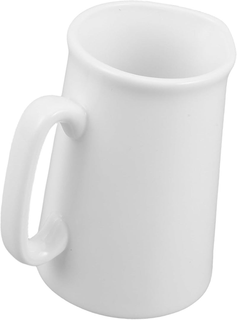 PATKAW White Ceramic Milk Pitcher Small Creamer Jug with Spout Porcelain Mini Creamer Cup for Coffee Café Use - Image 1