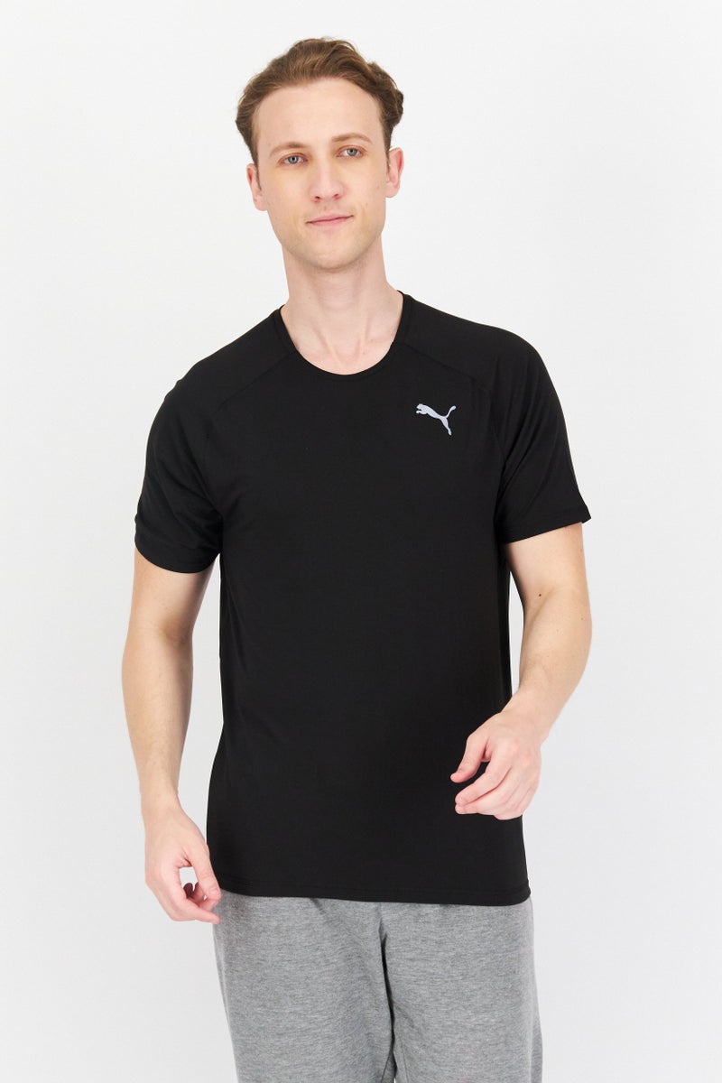 PUMA Men Sportswear Fit Brand Logo Running T Shirt, Black - Image 1
