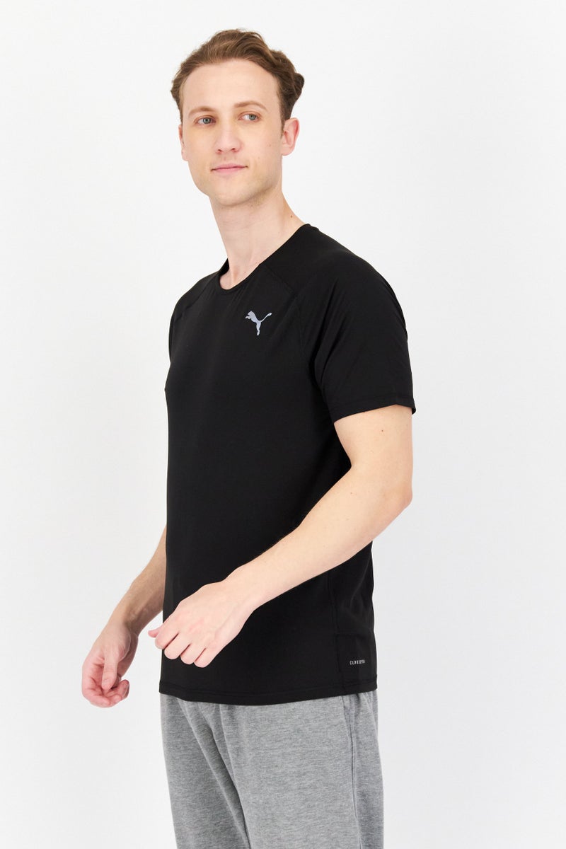 PUMA Men Sportswear Fit Brand Logo Running T Shirt, Black - Image 3
