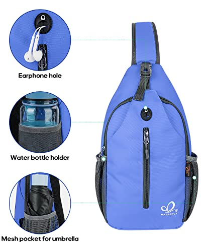 WATERFLY حقيبة ظهر مائية CROSSBODY سلاينغ حقيبة سفر مشي حقيبة صدر يومية - Image 4
