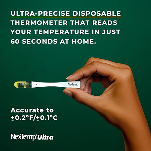 NexTemp Ultra SingleUse Thermometers Individually Wrapped Disposable First Aid Supplies with HighAccuracy Readings for Work Home and Travel Fahrenheit 12Pack by Medical Indicators Inc - Image 5