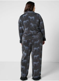 CHELSEA PEERS Printed Shirt & Pyjama Set  - Image 2