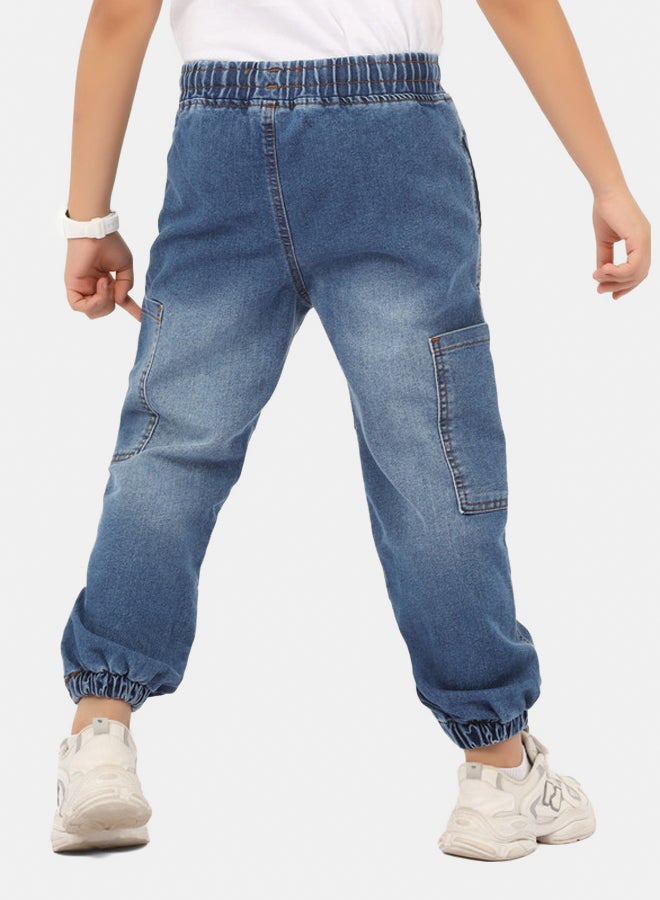 إيجي وير بنطال جينز اولاد أزرق - Image 2