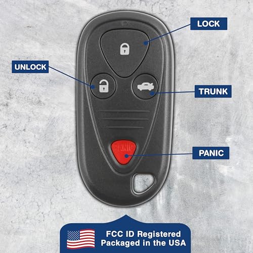 KeylessOption Key Fob Replacement for 2004 2005 2006 2007 2008 Acura TL TSX Remote, 4-Button OUCG8D387HA, Programming Guide Included - Image 5