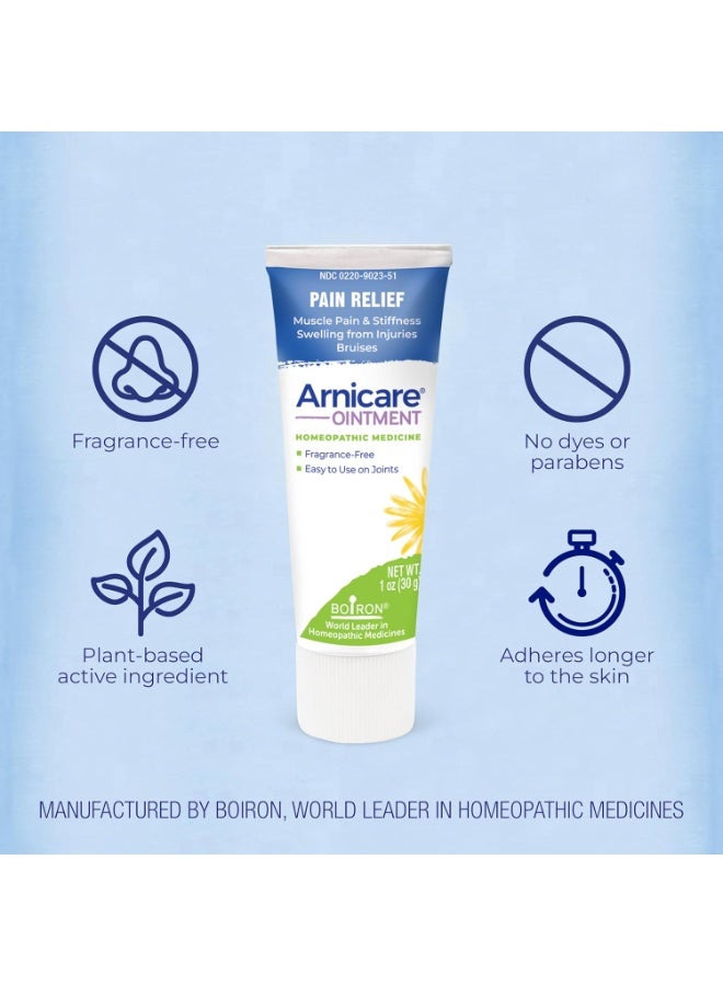 Boiron Arnicare Ointment for Relief of Joint Pain, Muscle Pain, Muscle Soreness, and Swelling from Bruises or Injury - Non-greasy and Fragrance-Free - 1 oz - Image 2