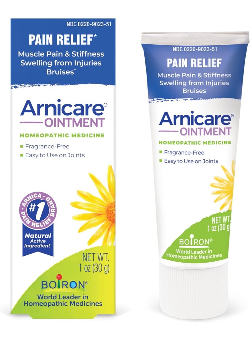 Boiron Arnicare Ointment for Relief of Joint Pain, Muscle Pain, Muscle Soreness, and Swelling from Bruises or Injury - Non-greasy and Fragrance-Free - 1 oz - Image 1