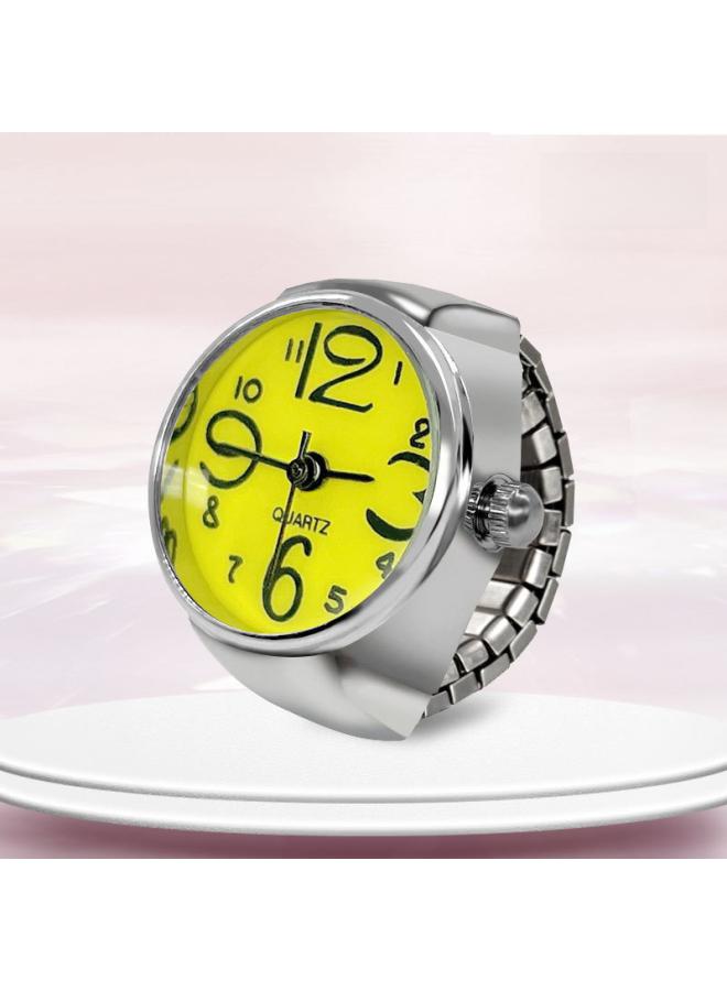 Personalized Men's And Women's Finger Watch Couple Ring Watch Korean Fashion Alloy Silver Shell Direct Batch 