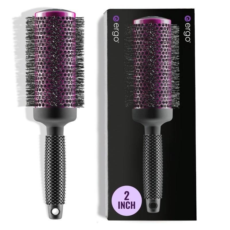 Ergo Super Gentle Round Brush for Blow Out  Salon Quality Hair Styling for Women  Roller for Wet and Dry Hair  Volumizing Care Blowout  ERG53 2