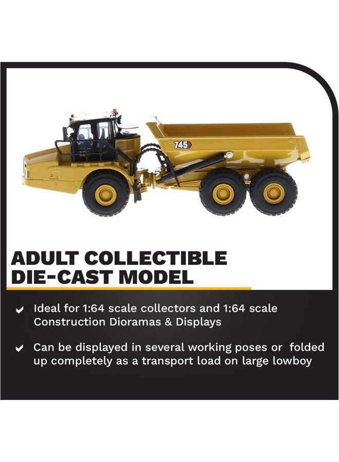 Diecast Masters Diecast Masters 1:64 Scale Caterpillar 745 Articulated Truck Model 85639 | Play & Collect Series Cat Construction Equipment  - Image 3