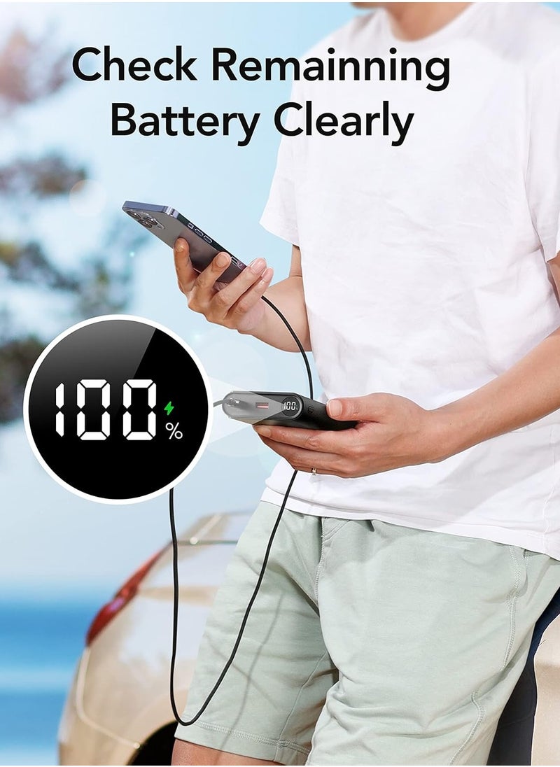 VEGER - VEGER 25000mAh Portable Laptop Power Bank Charger with Built-in Cables, Fast Charging Battery Pack (Total 130W) For MacBook / Dell / XPS / iPad / iPhone / Samsung & More - Image 1