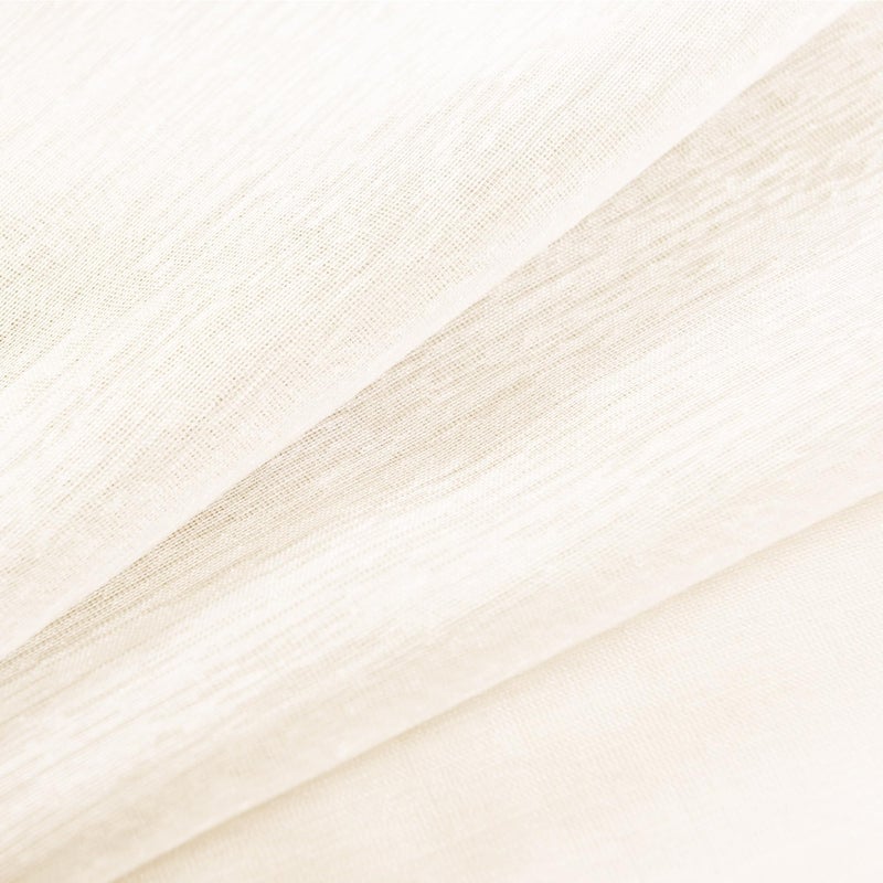 Koufall Ivory Grommet Faux Linen Stretains 52x90 Inch - Image 5