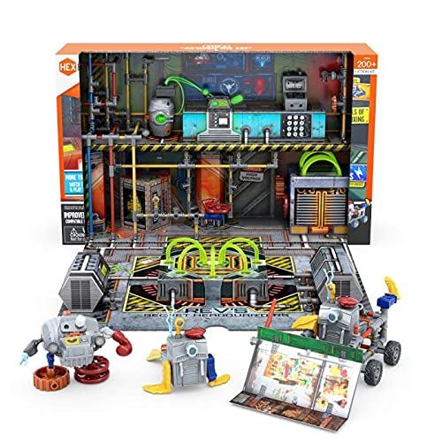 HEXBUG JUNKBOTS Small Factory Habitat Revs Secret Headquarters Surprise Toy Playset Build and LOL with Boys and Girls Toys for Kids 200 Pieces of Action Construction Figures for Ages 5 and Up - Image 1