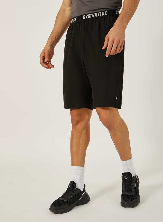 Styli Styli Printed Waistband Shorts with Zipped Pocket Detail  - Image 1