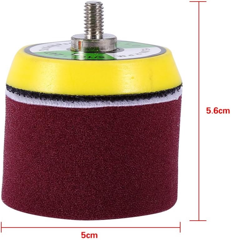 comfrt 16 Pcs 2" Waxing Buffing Polishing Pads Car Clearing Tools+ M6 Drill Adapter for Car Beauty Remove Dirty 2 Inch Buffing Pad - Image 3