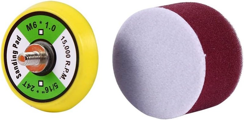 comfrt 16 Pcs 2" Waxing Buffing Polishing Pads Car Clearing Tools+ M6 Drill Adapter for Car Beauty Remove Dirty 2 Inch Buffing Pad - Image 4