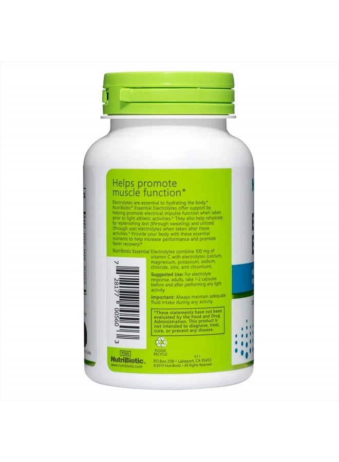 Nutribiotic Essential Electrolytes, 100 Ct Capsules | Supports Increased Performance & Faster Recovery | Pharmaceutical Grade Vitamin C with Electrolytes for Rehydration | Vegan, Gluten-Free & Non-GMO - Image 2