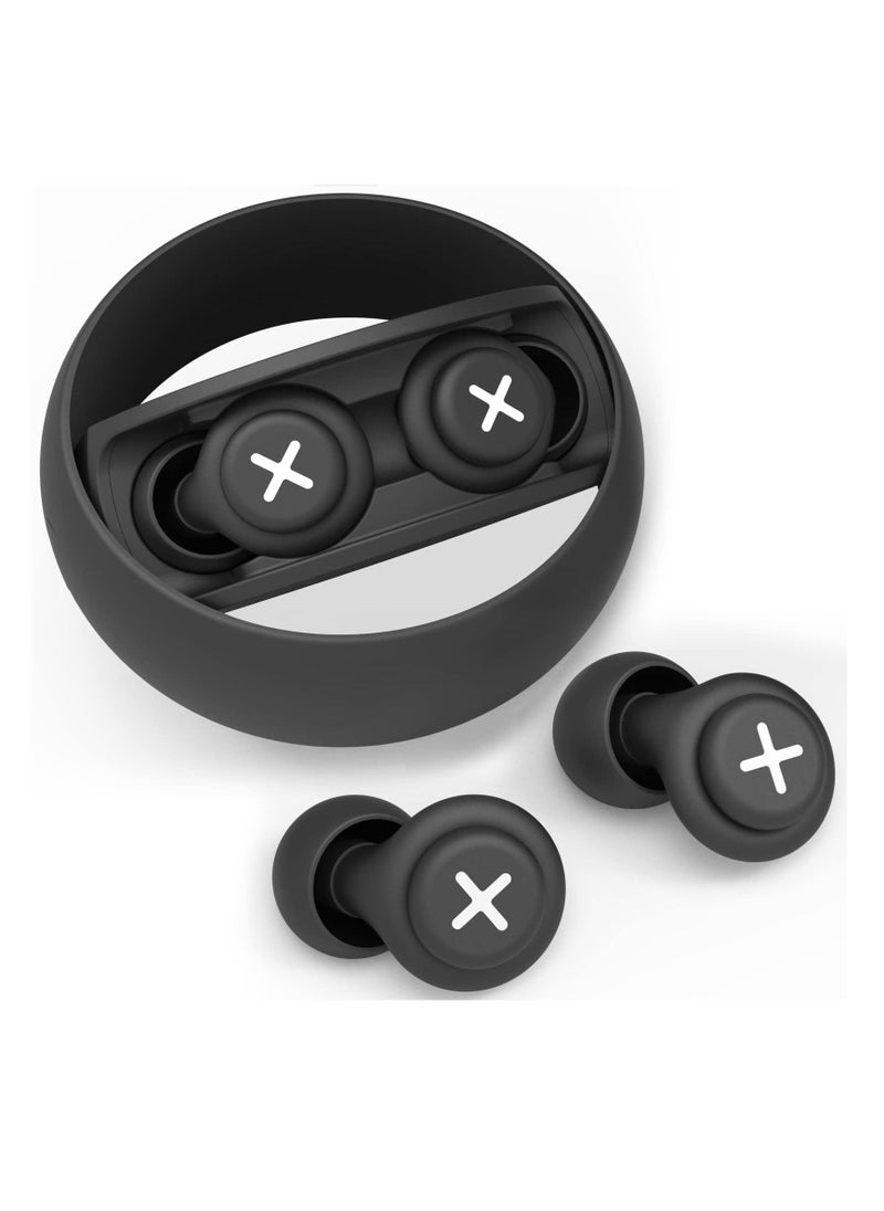 Y&D - Noise Reduction Ear Plugs-40 dB Cancelling Reusable Hearing Protection in Flexible Silicone for Sleeping, Traveling, Concerts, Work & Swimming,3 Wearing Styles, Black - Image 1