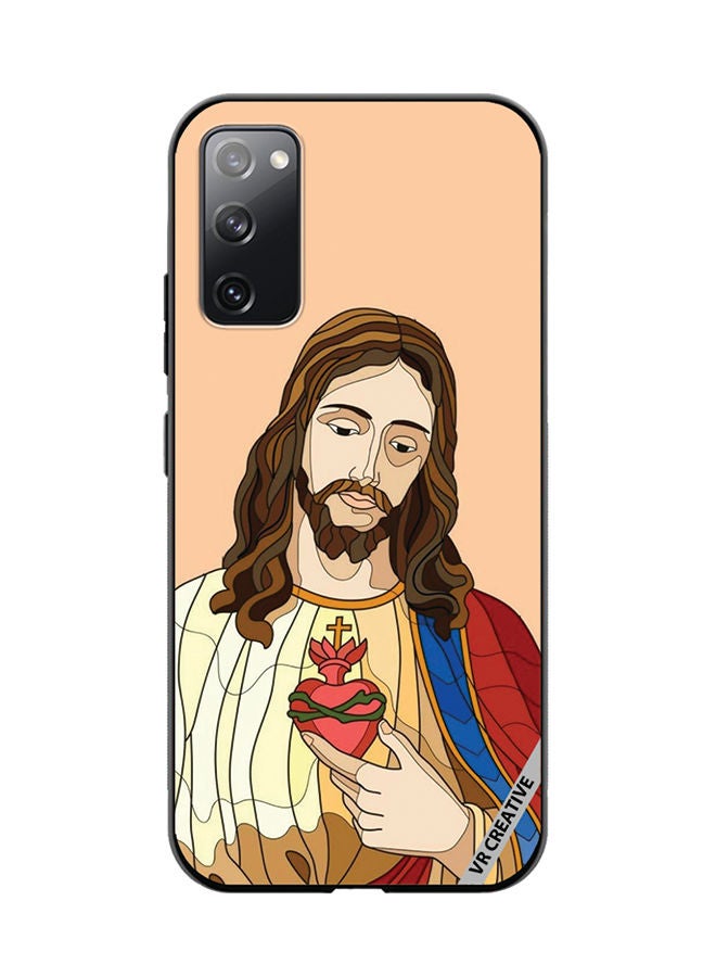 VR CREATIVE Protective Case Cover For Samsung Galaxy S20 FE 5G Jesus Design Multicolour - Image 1