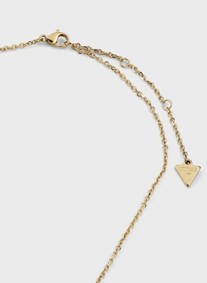 GUESS Single Heart Chain Necklace