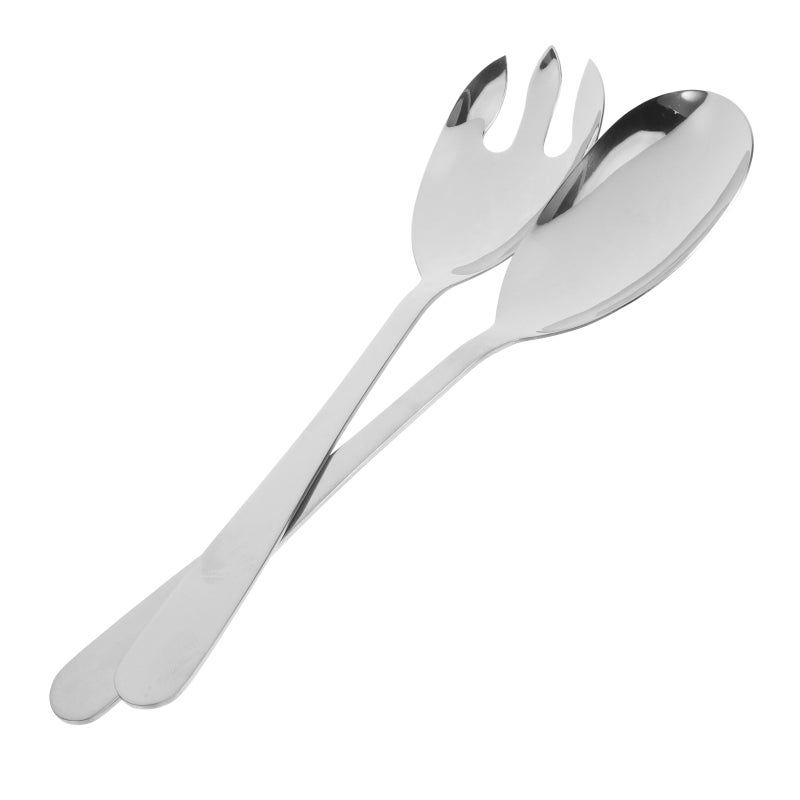 2pcs Stainless Steel Salad Serving Set Salad Fork and Spoon Salad Fork Salad Mixing Dinner Spoon Kitchen Cooking Utensil for Food - Image 5