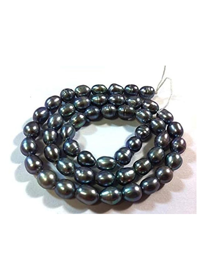 30 قطعة لآلئ المياه العذبة المزروعة 4 ملم أرز أزرق داكن G - Image 2